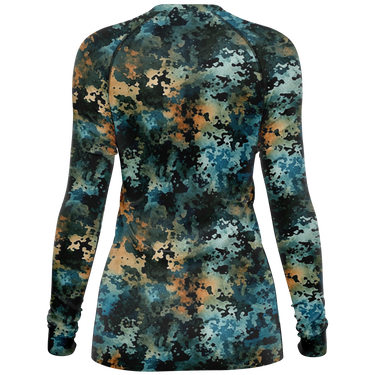 Chokefish™ Long Sleeve Rashguard Acid-Wash Woman's Shirt-016